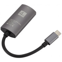 Перехідник USB 3.1 Type-C -> HDMI (F), 4K 30HZ, кабель 0.1м, чорний