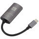 Перехідник USB 3.1 Type-C -> HDMI (F), 4K 30HZ, кабель 0.1м, чорний