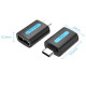 Перехідник USB 2.0 Type-C -> USB AF (OTG) PVC Vention чорний