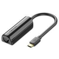 Перехідник USB 3.1 Type-C -> Ethernet RJ45 100Mb Vention чорний