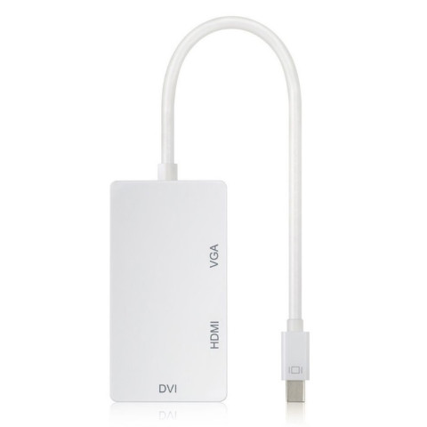 Перехідник mini DisplayPort M -> HDMI/VGA/DVI (24+5), FHD 1080p