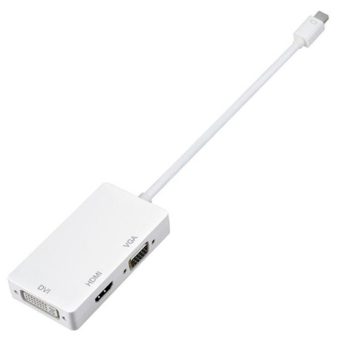Перехідник mini DisplayPort M -> HDMI/VGA/DVI (24+5), FHD 1080p