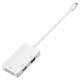 Перехідник mini DisplayPort M -> HDMI/VGA/DVI (24+5), FHD 1080p