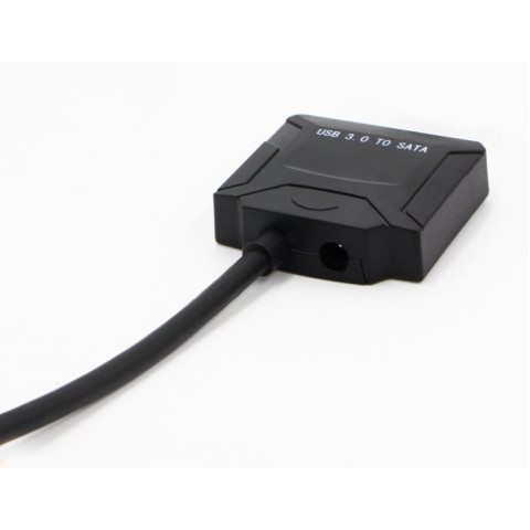 Перехідник USB 3.0 Type-A -> SATA III (F) 2.5"/3.5" 7+15pin з БЖ, чорний