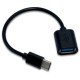 Перехідник USB 3.1 Type-C -> USB 3.0 (OTG) 0.2м. чорний OEM