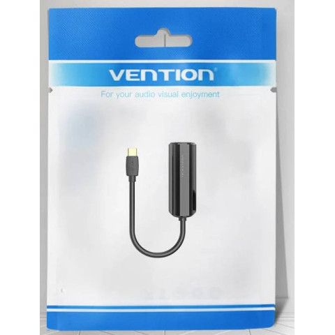 Перехідник USB 3.1 Type-C -> Ethernet RJ45 1000Mb Gigabit Vention чорний