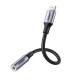 Перехідник Lightning -> 3.5 mm 10cm Headphone Jack Adapter Model US211 UGREEN Сірий