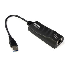 Перехідник USB 3.0 Type-A -> Ethernet RJ45 1000Mb Realtek RTL чорний
