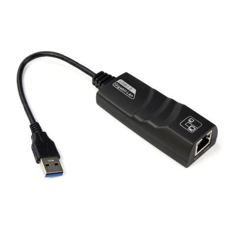 Перехідник USB 3.0 Type-A -> Ethernet RJ45 1000Mb Realtek RTL чорний