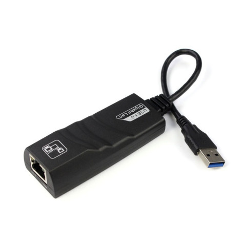 Перехідник USB 3.0 Type-A -> Ethernet RJ45 1000Mb Realtek RTL чорний