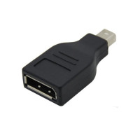 Перехідник mini DisplayPort M -> DisplayPort F, чорний