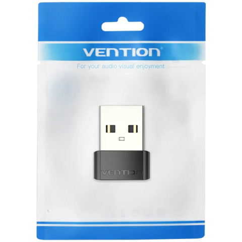 Перехідник USB 2.0 AМ -> USB Type-C (F) PVC Vention чорний