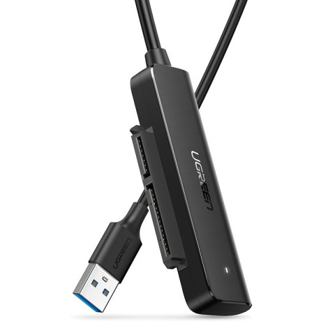 Перехідник USB 3.0 Type-A -> SATA III (F), CM321 UGREEN чорний