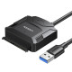 Перехідник USB 3.0 Type-A -> SATA III (F) + DC Adapter, CR108 UGREEN чорний