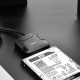 Перехідник USB 3.0 Type-A -> SATA III (F) + DC Adapter, CR108 UGREEN чорний