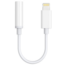 Перехідник Lightning - 3.5мм 4pin (F) Audio DAC Chip 96kHz MFi, 0.1 м, білий Choetech