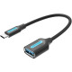 Перехідник USB 3.1 Type-C -> USB AF (OTG), 0.15 m PVC Vention чорний