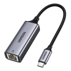 Перехідник USB 3.1 Type-C -> Ethernet RJ45 1000 Mb CM199 UGREEN Косм. Сірий