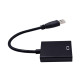 Перехідник USB 3.0 Type-A -> HDMI AF кабель 20см, чорний
