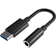 Перехідник USB-C -> аудіо Jack 3.5мм, чорний Defender