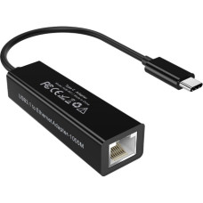 Перехідник USB 3.1 Type-C -> Ethernet RJ45 1000Mb 0,15 м, Choetech чорний