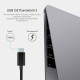 Перехідник USB 3.1 Type-C -> Ethernet RJ45 1000Mb 0,15 м, Choetech чорний
