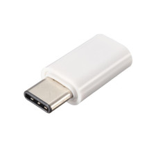 Перехідник USB 3.1 Type-C -> Micro USB (OTG) білий