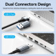 Перехідник USB 3.1 Type-C/USB-A -> Ethernet RJ45 1000Mb сірий Aluminum Alloy Type Vention