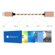 Перехідник USB 3.1 Type-C ->USB AF (OTG) кабель 0.2м, обплетення, OEM