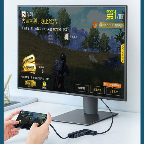 Перехідник USB 2.0 Type-C -> VGA V1.2 /HDMI V2.0b/DP V1.2a CM260 UGREEN Чорний