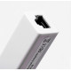 Перехідник USB 2.0 Type-A -> Ethernet RJ45 100Mb чорний 0.1м білий, RTL