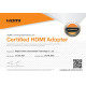 Перехідник DisplayPort M -> HDMI F, v.2.0 4K 60Hz PVC Vention