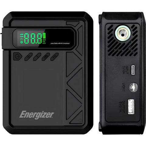 Автомобільний Jump Starter 10000mAh 37W USB-C,USB-A, 160 PSI, ліхтар 2W Energizer