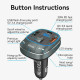 Автомобільний FM-трансміттер Vention PD 54W 3-Port USB (C+A+A) LED/USB Flash/Bluetooth, вольтметр