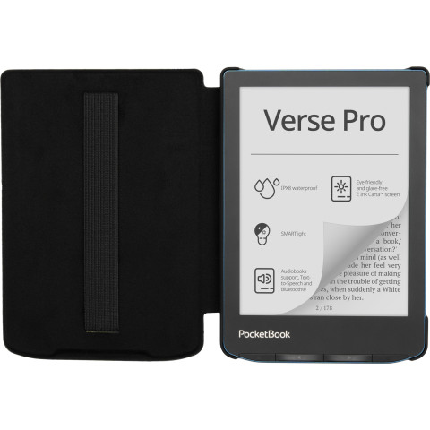 Обкладинка PocketBook 6", Verse(PB619/629/634), Shell Strap cover, чорна
