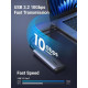 Зовнішня кишеня Ugreen CM767 USB 3.2 Gen 2 M.2 NVMe 10 Гбіт/с Сіра