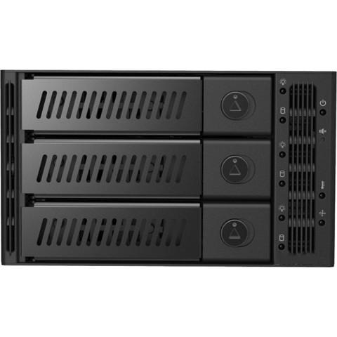 Бекплейн Chieftec CMR-2131SAS 2x5.25" -> 3x3.5" HDDs Hot-Swap Metal