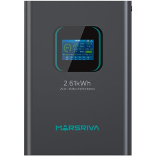 Акумуляторна батарея Marsriva LiFePO4, 25.6V/102Ah, 2.61KWH, настінна