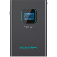 Акумуляторна батарея Marsriva LiFePO4, 25.6V/204Ah, 5.22KWH, настінний