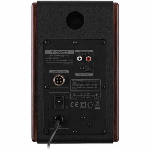 Акустична система 2.0 Microlab SOLO 3, 40Вт, темно-коричнева