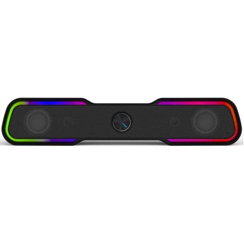 Акустична система 2.0 HP DHE-6002, 3,5мм + USB, 6Вт, Sound Bar LED RGB