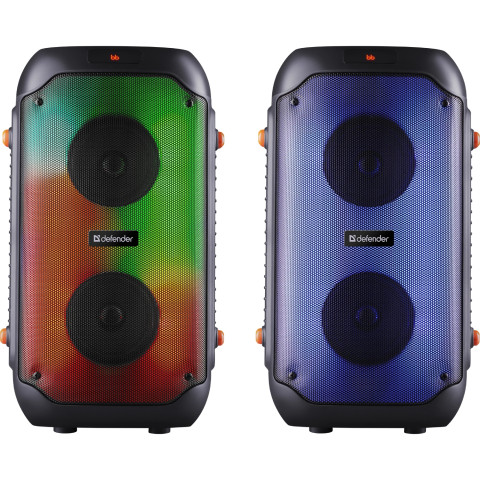 Акустична система 2.0 Defender Boomer 25, 25Вт RGB/BT/FM/USB/TF/AUX/MIC, чорна