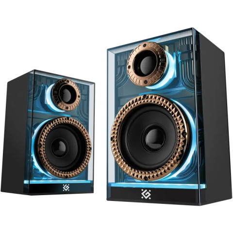 Акустична система 2.0 Defender Futuro, 20Вт Bluetooth/USB/TF/AUX, LED, чорна