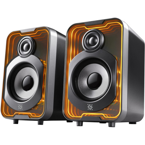 Акустична система 2.0 Defender Solar 11 10Вт, Bluetooth, RGB підсвітка, USB, чорна