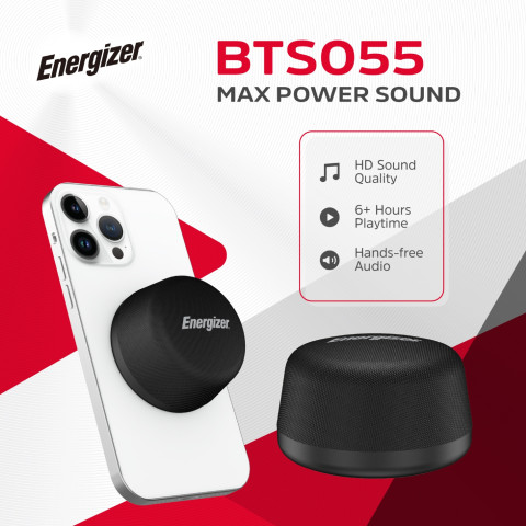 Акустична система 1.0 Energizer Bluetooth 5.3 5W + Wireless bypass Charging магнітна зарядка 10W