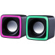 Акустична система 2.0 Defender Solar 7, 6Вт, RGB підсвітка, USB, чорна