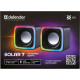 Акустична система 2.0 Defender Solar 7, 6Вт, RGB підсвітка, USB, чорна
