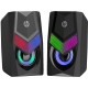 Акустична система 2.0 HP DHE-6000, 3,5мм + USB, 6Вт, LED RGB