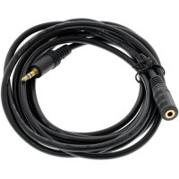 Кабель AUX Audio TRS M/F 10.0м чорний
