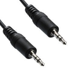 Кабель AUX Audio TRS M/M 1.5м чорний